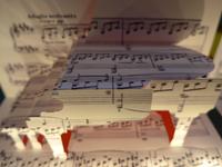 Scherenschnitt - Verkaufsstand in Markthallen Granville Island