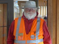 Bahnarbeiter der Bahn zum White Pass