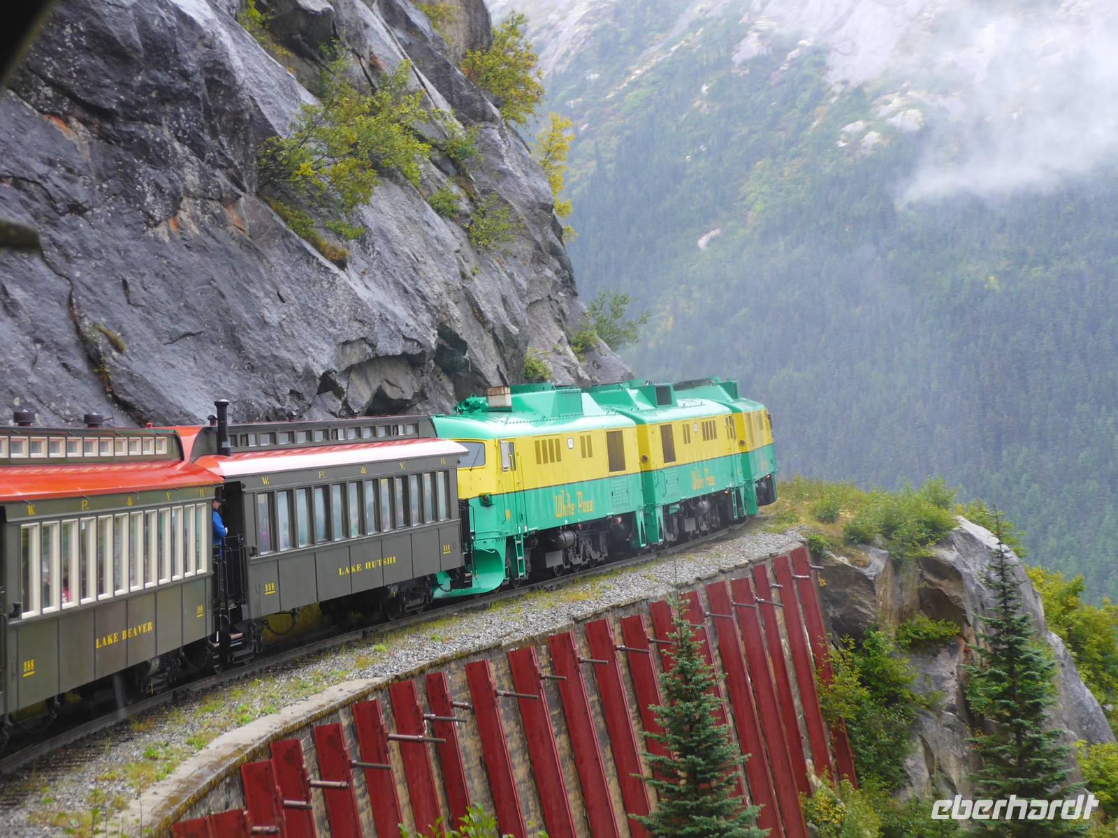 Bahfahrt - Rückfahrt nach Skagway