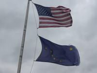 USA- bzw. Alaska-Fahne