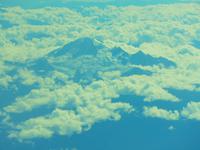 Flug von Vancouver nach Calgary - Bergspitzen in den Rocky Mountains