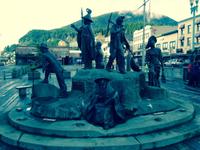Skulptur Hafen von Ketchikan