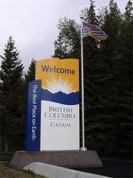 An der Grenze von Alberta zu British Columbia