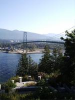 Blick auf die Lion's Gate Bridge