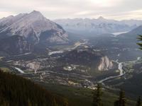 Blick auf Banff vom Sulphur Mountain