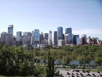 Blick auf die Skyline von Calgary