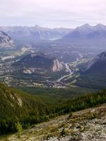 Blick auf Banff vom Sulphur Mountain
