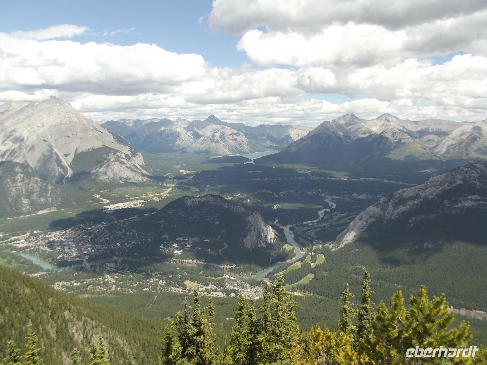 Blick vom Sulphur Mountain