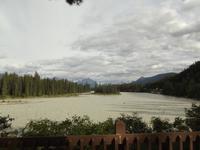 Blick von unserem Hotel in Jasper