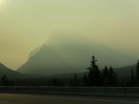 Rauch durch Waldbrände