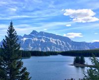 Mount Rundle bei Two Jack Lake