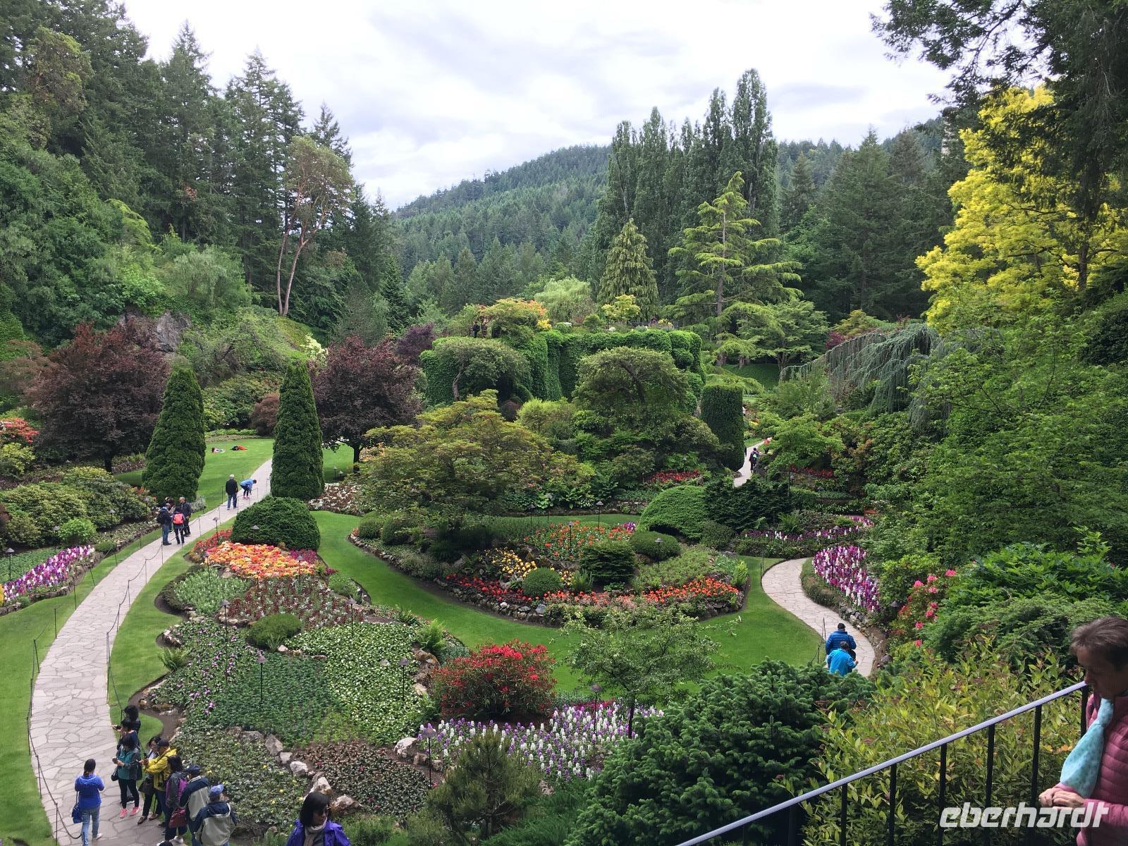 Der versunkene Garten der Butschart Gaerten, Victoria