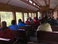 Wagon auf dem White Pass Zug