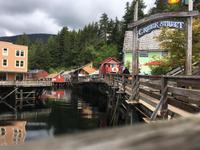 Beruehmt, beruechtigte Creek Street in Ketchikan, Alaska