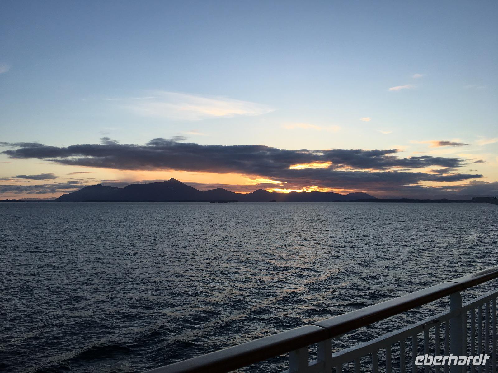 Sonnenuntergang in Alaska