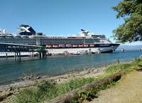 Die Celebrity Infinity am Icy Strait Point