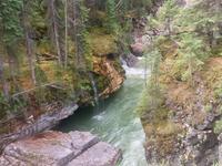 Die Dusche bei Maligne Schlucht