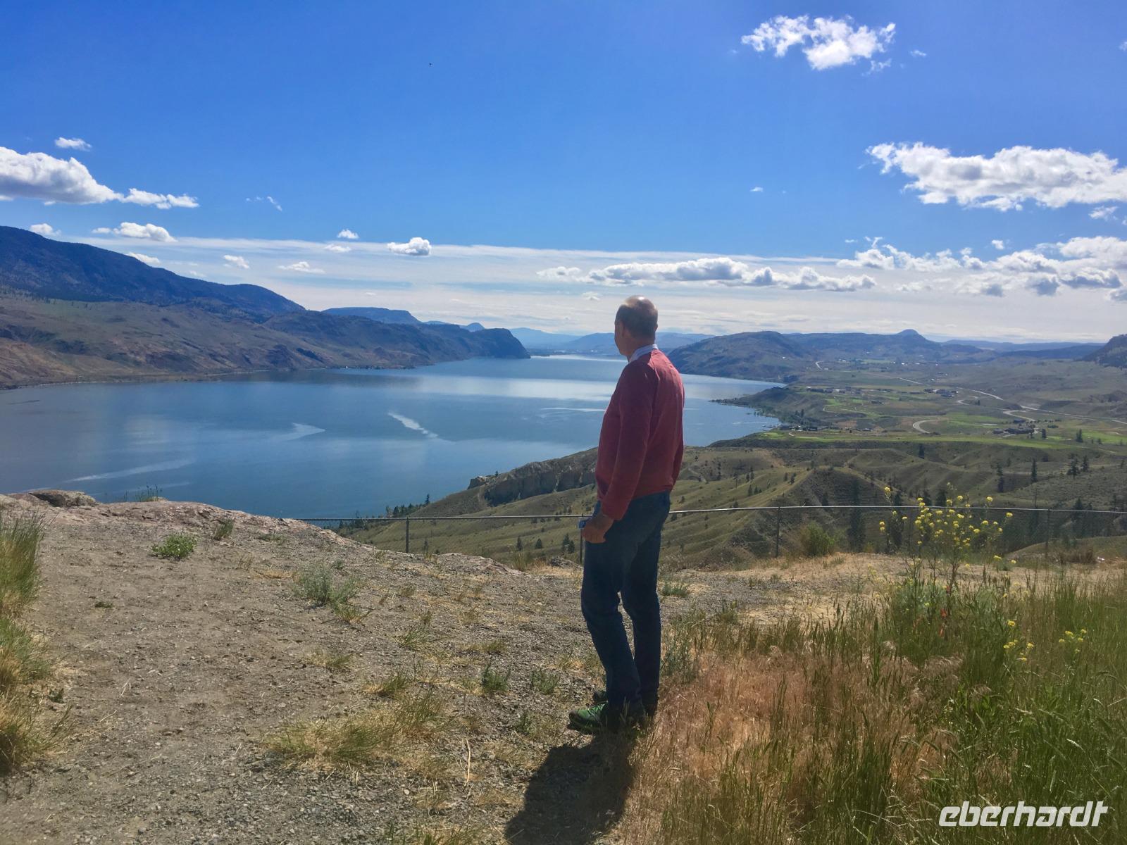Kamloops Lake mit Modell