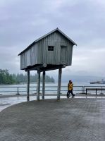 Eine Skulptur auf der Promenade in Vancouver
