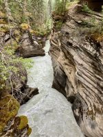 Athabasca River in der Schlucht
