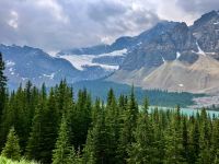 Crowfoot Gletscher auf der Gletscher Parkstrasse