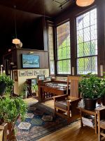 Der historische Bahnhof von Lagan Station bei Lake Louise