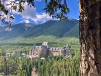 Sicht auf das Banff Springs Hotel