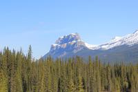 der Castle Mountain im Banff-Nationalpark