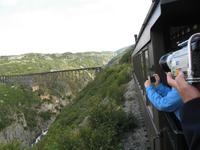 Bahnfahrt über den White-Pass in Skagway