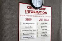 Diese Schiffe waren heute alle in Juneau.