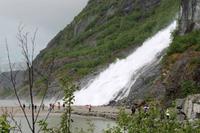 Nugget Falls am Mendenhall Gletscher