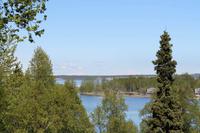 Anchorage - rechts sieht man ganz leicht den Mt. McKinley