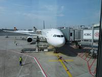 unser Flugzeug der Air Canada nach Calgary