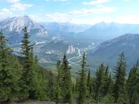 Blick vom Sulphur Mountain im Banff Nationalpark