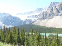 Krähenfuss Gletscher auf dem Icefields Parkway