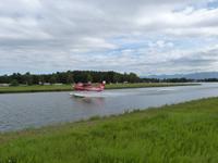 Wasserflugzeug -Landebahn in Anchorage