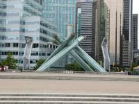 Platz, wo Olympisches Feuer der Olympischen Winterspiele 2010 in Vancouver war