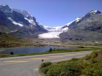 Blick auf den Athabasca-Gletscher