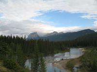 Blick auf den Castle Mountain