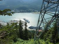 Blick auf den Hafen von Juneau