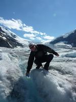 Dr. Uwe Lorenz auf dem Columbia Icefield
