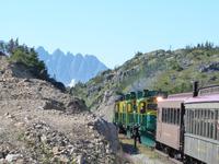 Loktausch am Whitepass in Alaska