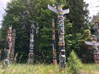 Totem in Stanley Park Vancouver