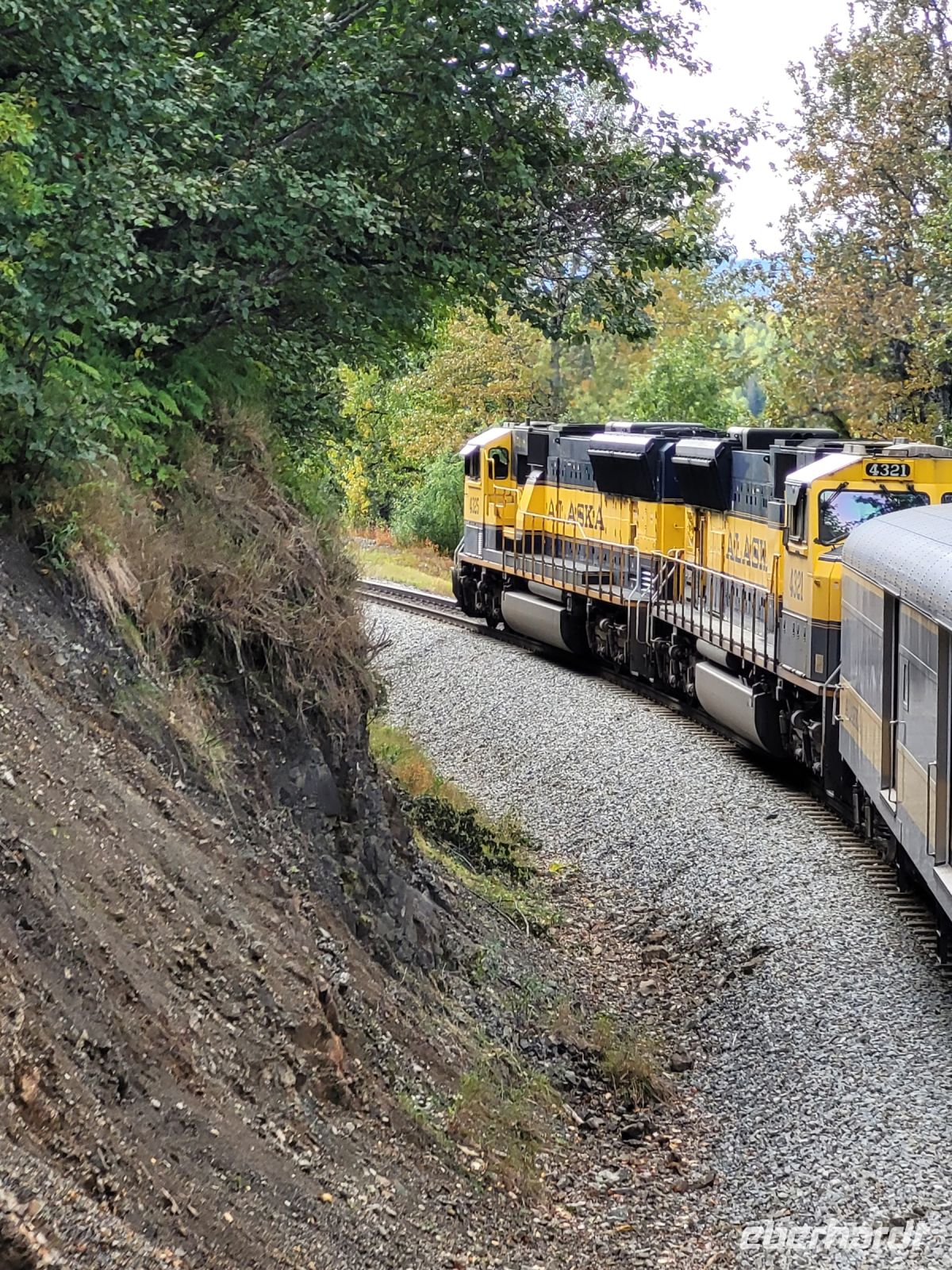 0149 Zugfahrt von Denali nach Anchorage