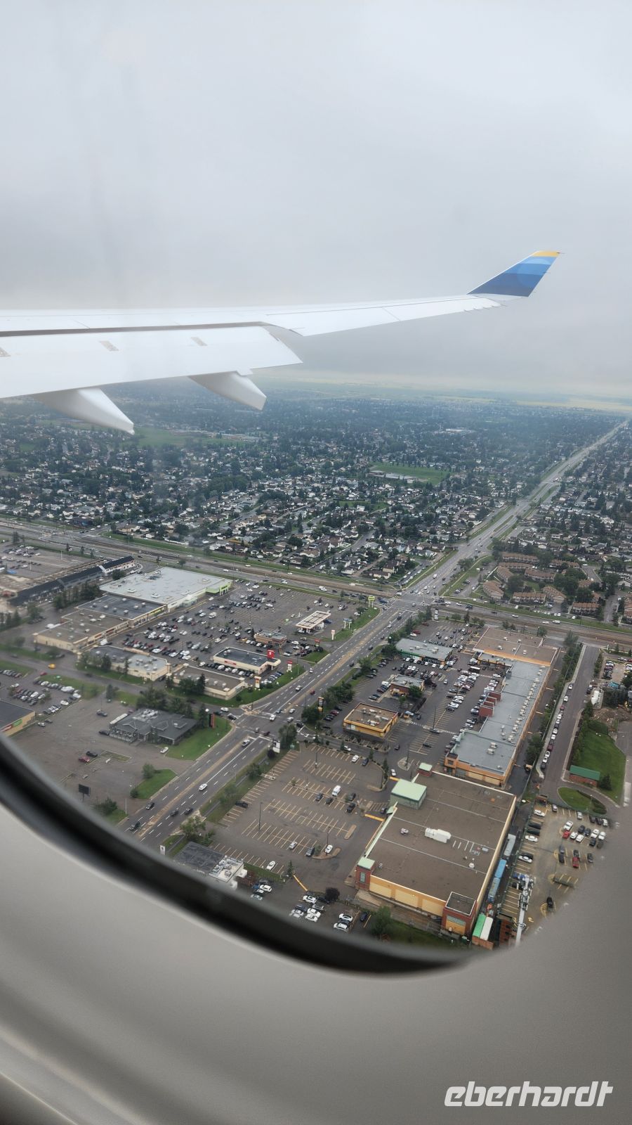 Anflug auf Calgary