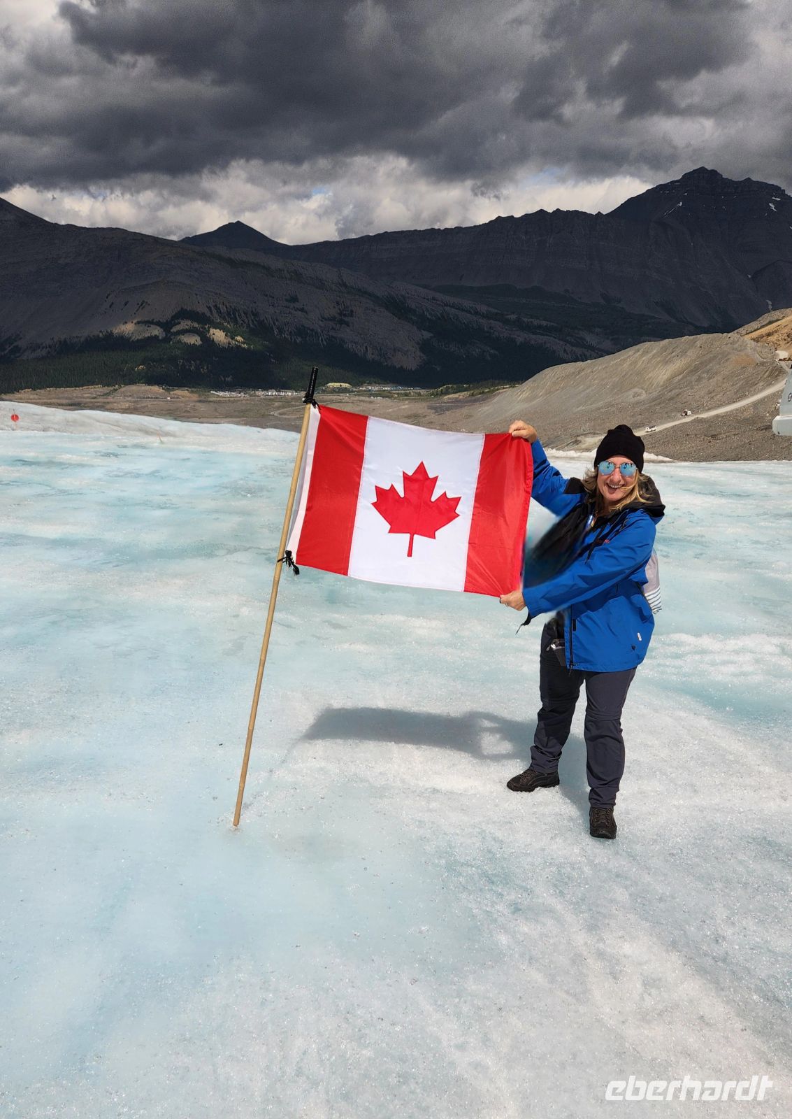 Auf dem Athabasca Gletscher