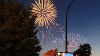 Feuerwerk und Drohnen-Show in Vancouver