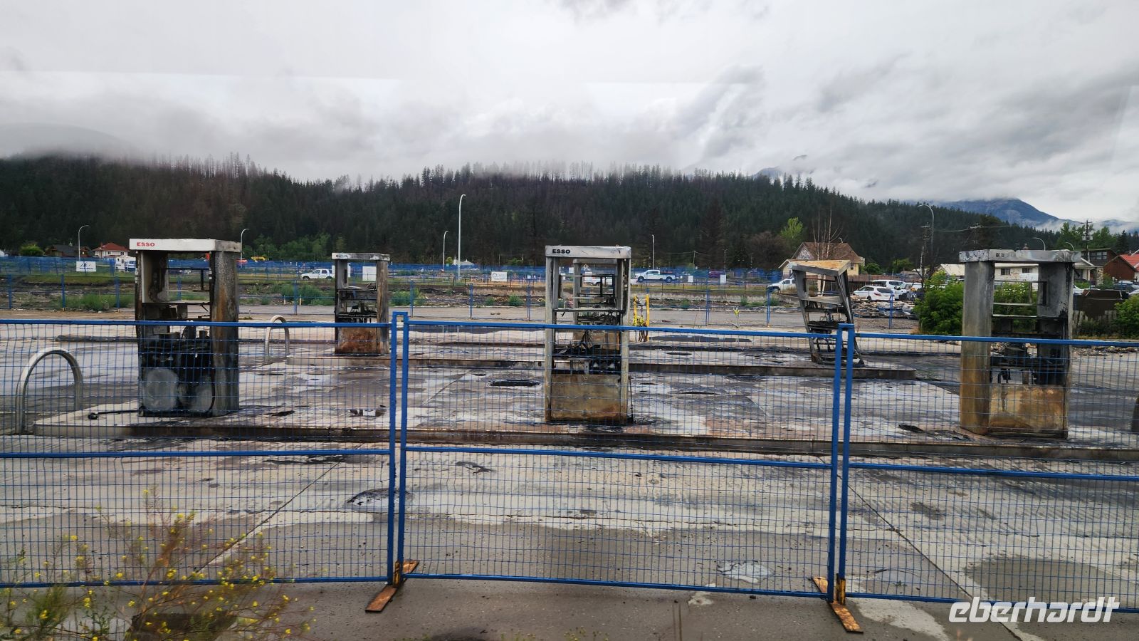 Jasper - abgebrannte Tankstelle