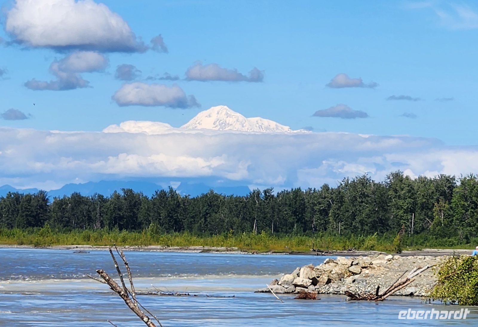 Blick zum Gipfel Mount Denali