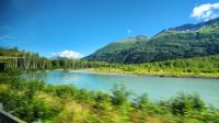 Alaska - wunderschöne Landschaft Busfahrt nach Anchorage